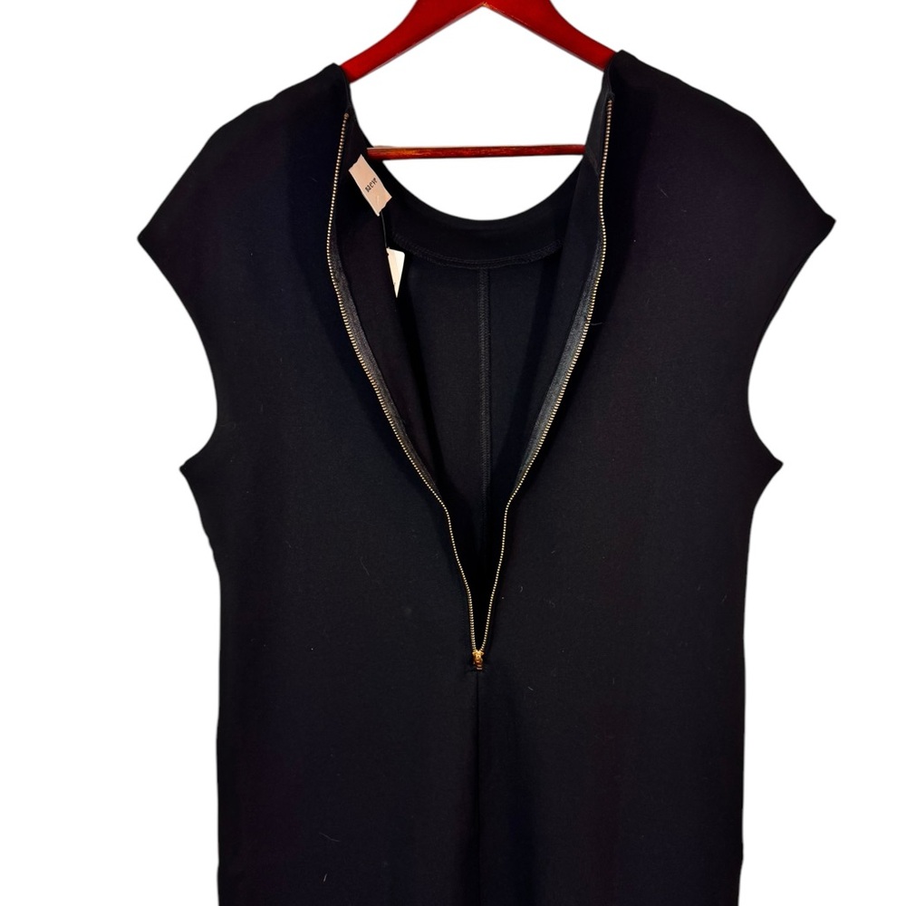 Anthropologie Maeve Cap-Sleeve Slim Black Mini Dress Large - Picture 7 of 10
